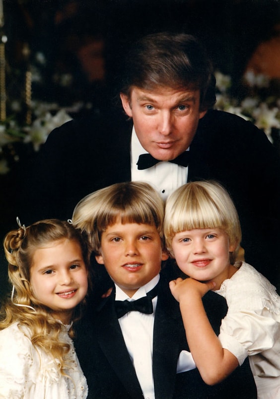 Дональд Трамп с тремя старшими детьми
