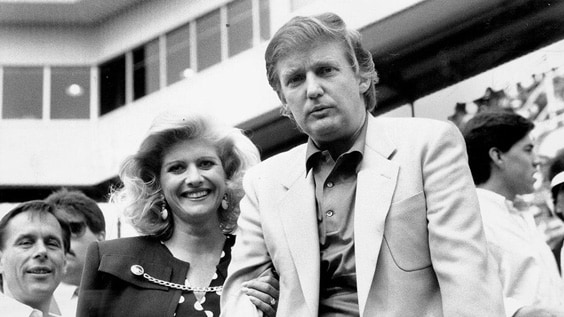 Дональд Трамп и его первая жена Ивана
