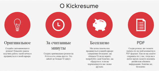 Kickresume - полезный сервис резюме