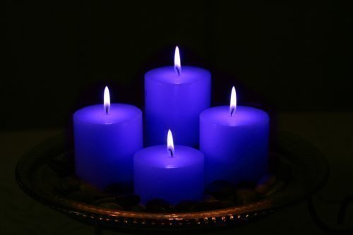 Синие свечи для ритуала привлечения удачи