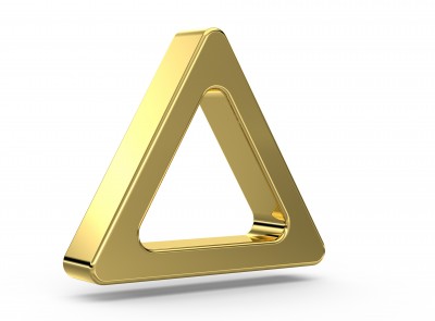 Metallic-Gold-Triangle