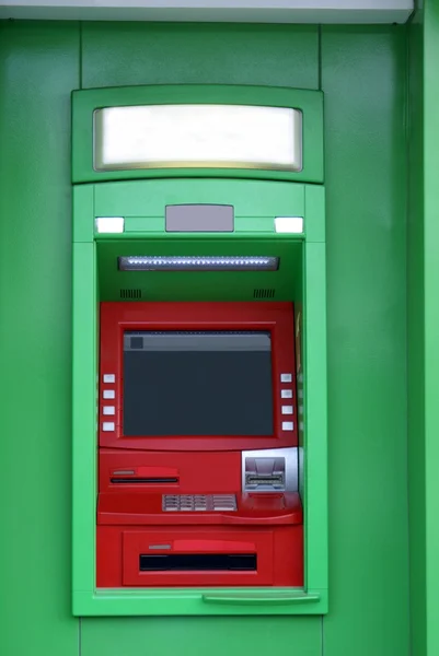АТМ-банкомат. Банкомат. отверстие в стене. банковский автомат — стоковое фото