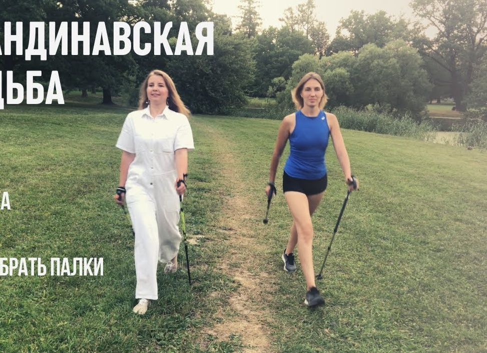 Скандинавская ходьба: техника, палки, видеоуроки